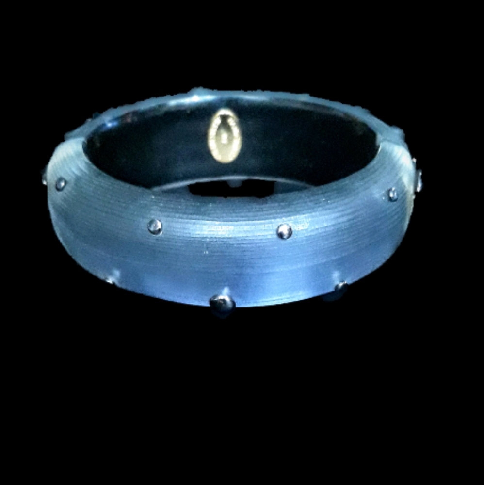 Alexis Bittar Lucite Studded Hinged Bangle